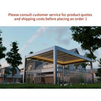 Outdoor Waterproof Pergola Aluminium Motorized Louvered Pergola Canopy Exterior Gazebo Bioclimatic Pergolas Shading Gazebo