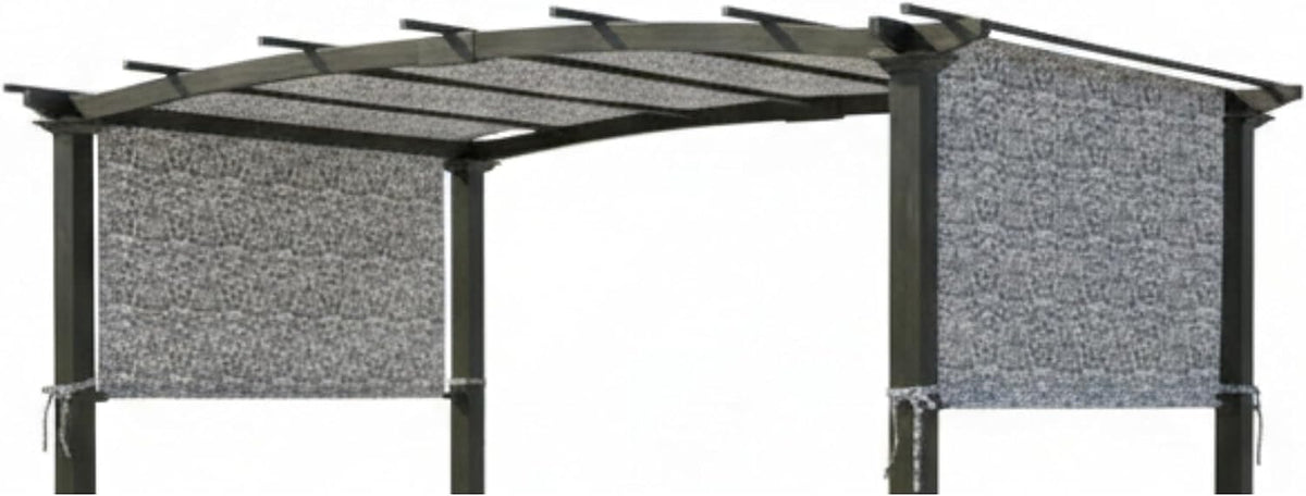 Universal Replacement Pergola Canopy – Damask Beige, Durable 350 Polyester, UV & Water Resistant