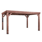 Brockton 10 Ft. X 14 Ft. All Cedar Wooden Modern Pergola