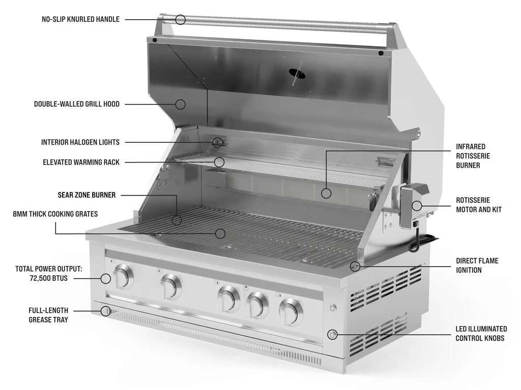 Outdoor Kitchen Stainless Steel Platinum Grill