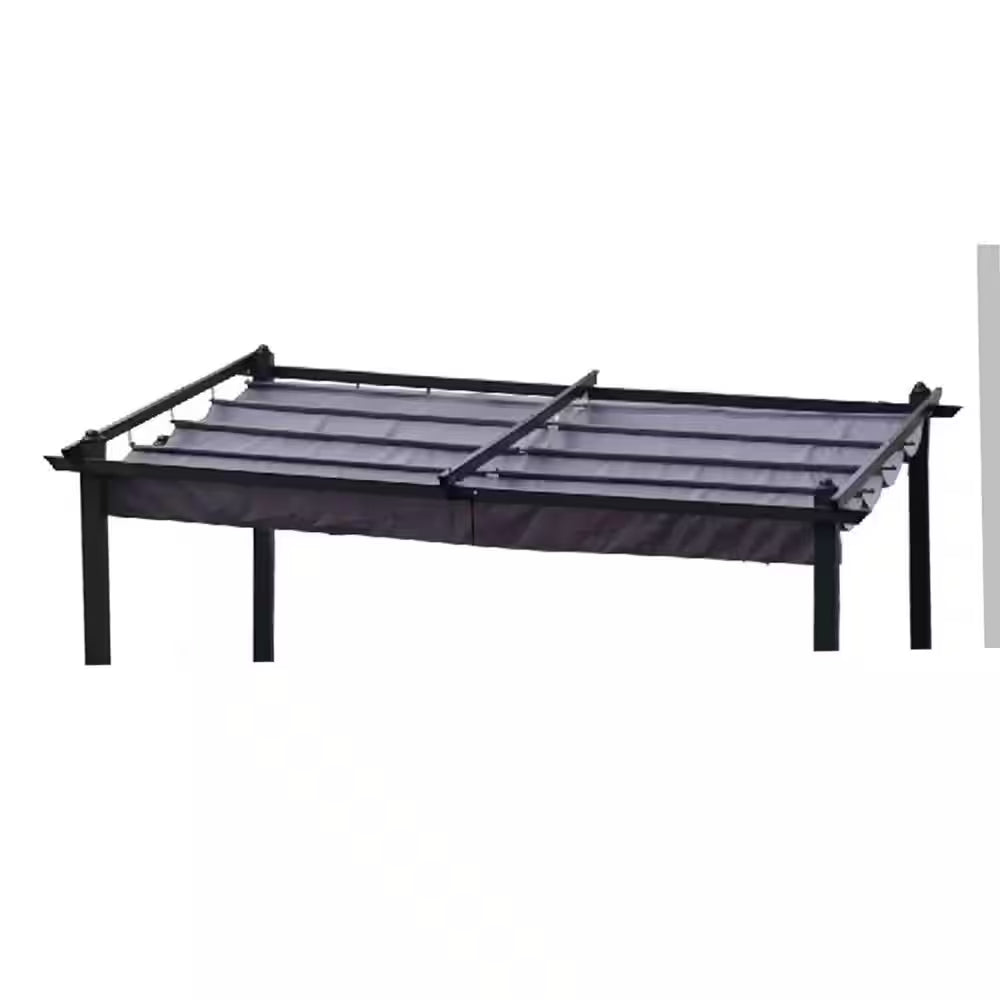 Replacement Canopy Top Cover Fabric for 13 Ft. X 10 Ft. Outdoor Patio Retractable Pergola Sun-Shelter Canopy