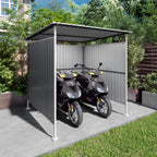 6X6Ft Outdoor Pergola for Patio,Bike Storage Shed,Lean to Hardtop Grill Gazebo, Metal Pergolas and Gazebos,Year-Round Metal Gazebo Heavy Duty Awnings for Patio, Decks,Lawn, Backyard