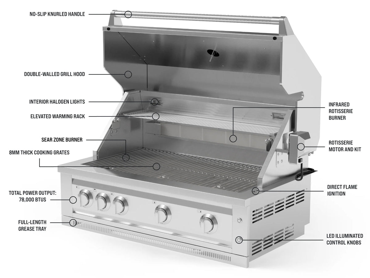 Outdoor Kitchen Stainless Steel Platinum Grill