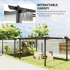 12 Ft. X 12 Ft. White Portable Gazebo, Retractable Pergola with Weather Resistant Canopy, Aluminum Patio Grill Gazebo