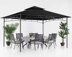 Gazebos for Patios 10X12, Black