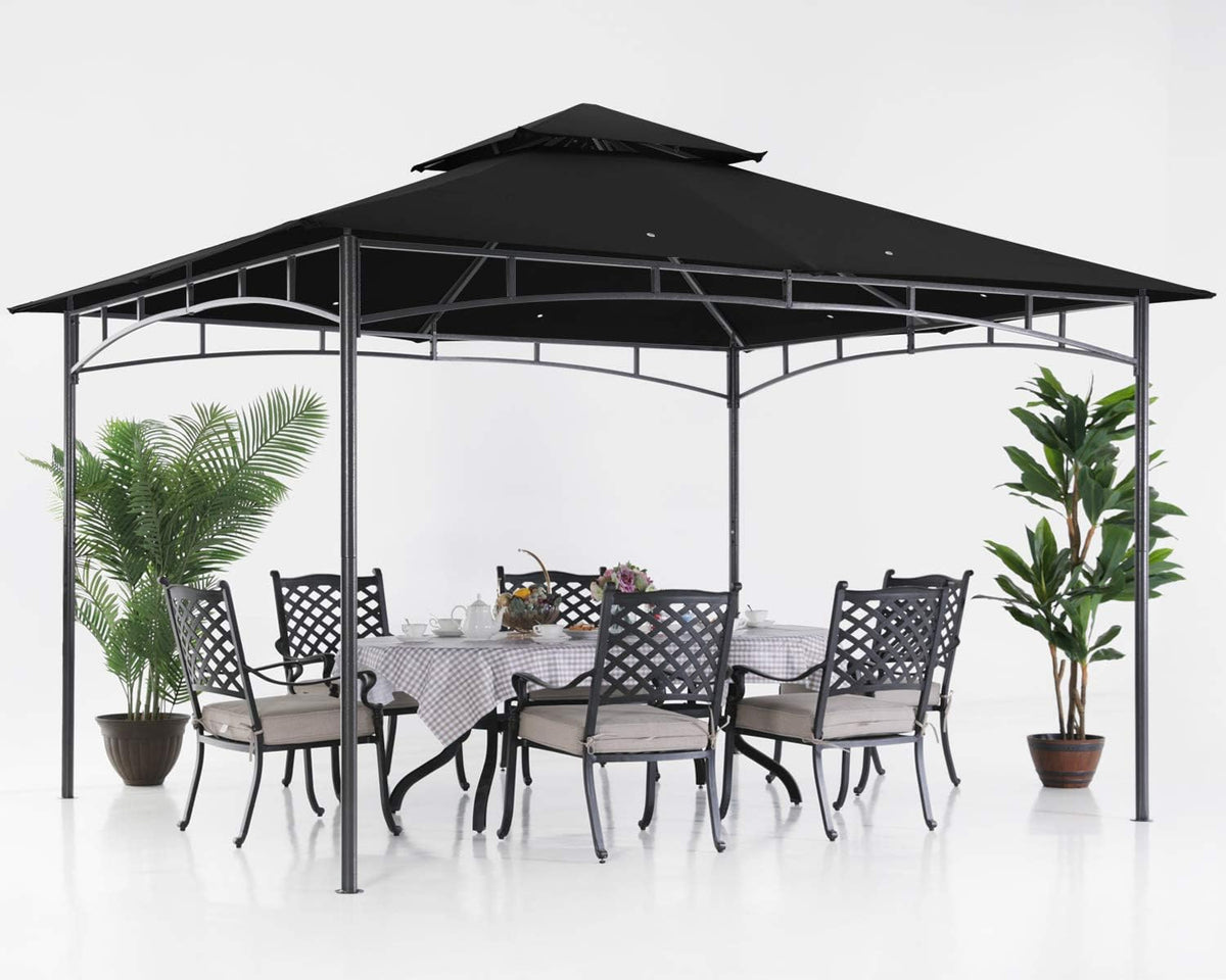 Gazebos for Patios 10X12, Black