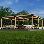 DIY Pergola Kit for a Freestanding Pergola With Canopies - Any Size Up to 24' x 24'