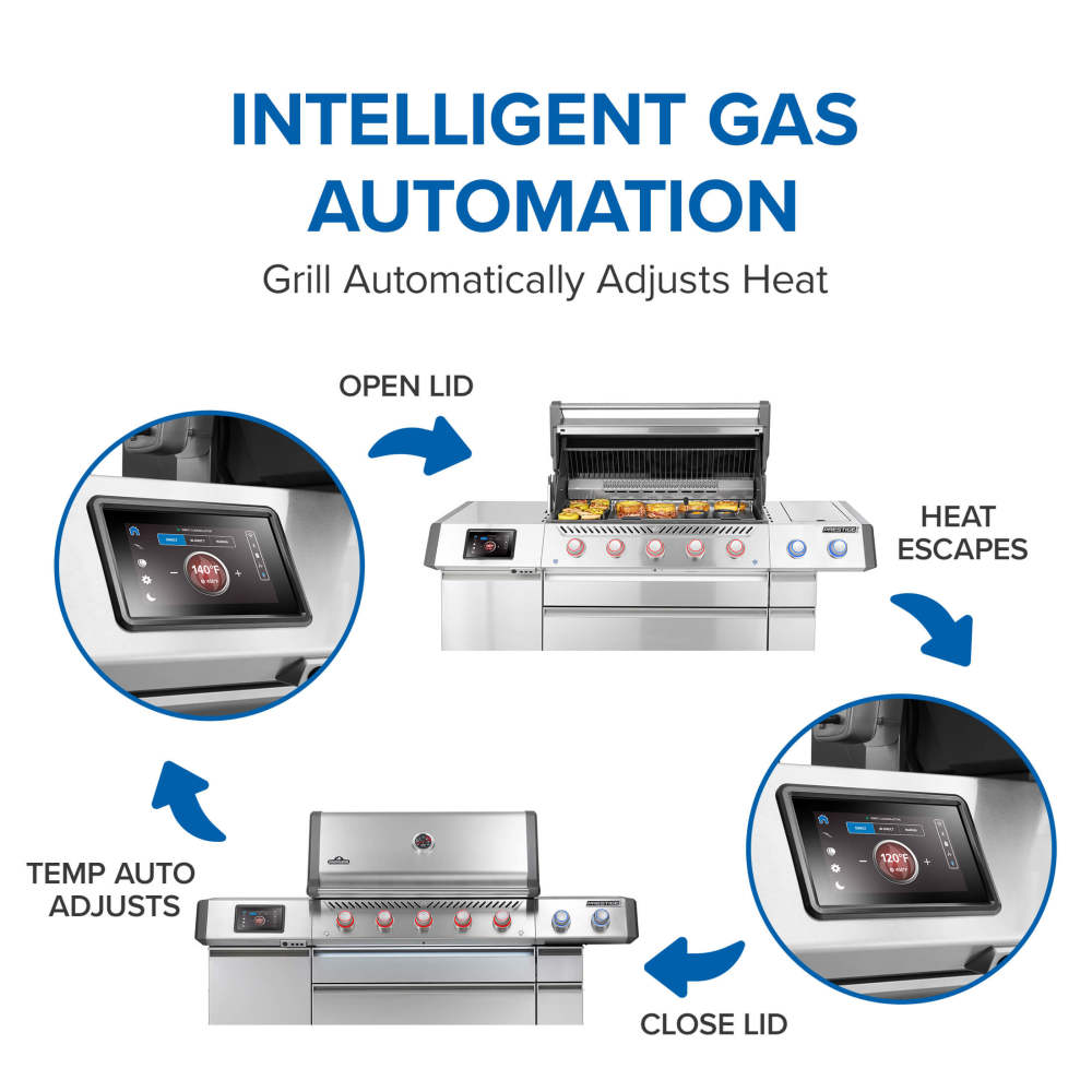 Gas Grill Prestige PRO 665 Elite with Smart Technology & Electric Smoker Box