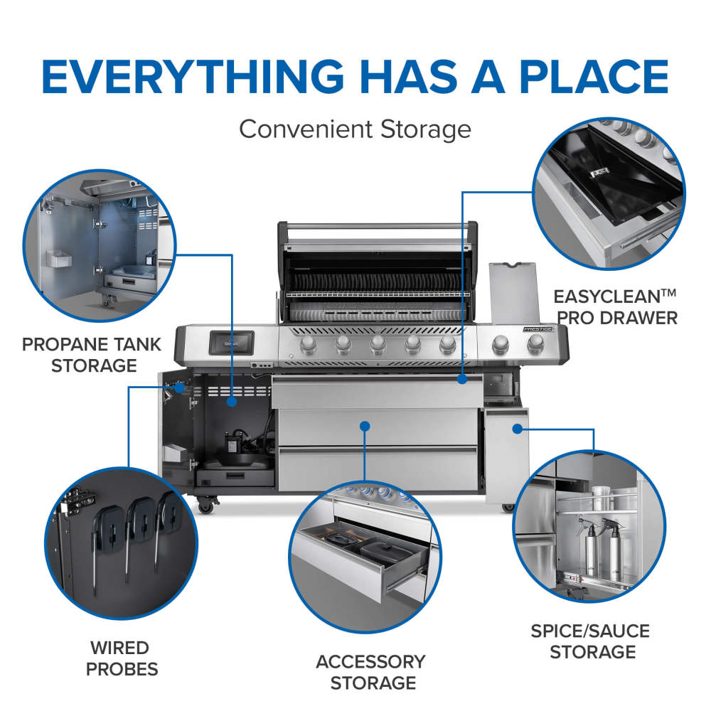 Gas Grill Prestige PRO 665 Elite with Smart Technology & Electric Smoker Box