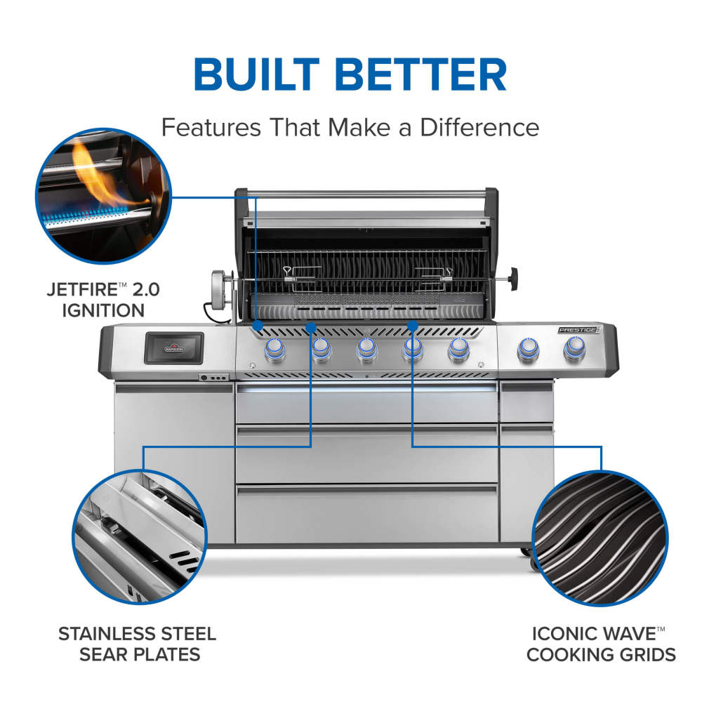 Gas Grill Prestige PRO 665 Elite with Smart Technology & Electric Smoker Box
