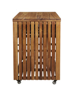 Imperial Grove Outdoor Solid Teak Wood Kitchen Island