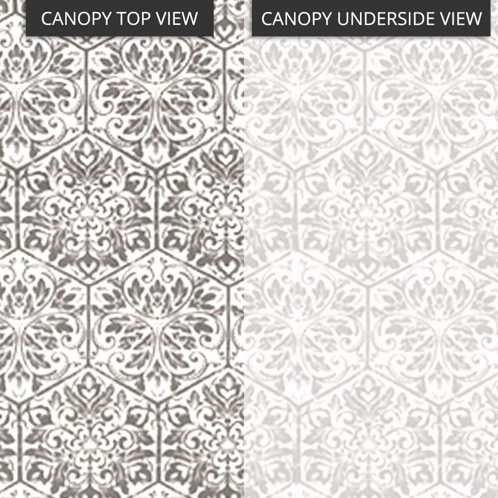 Universal Replacement Pergola Canopy – Damask Beige, Durable 350 Polyester, UV & Water Resistant