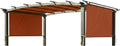 Durable Universal Pergola Replacement Canopy Top Cover, Classic Rustic Orange, 350