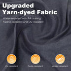 13 Ft. X 10 Ft. Aluminum Outdoor Patio Pergola with Retractable Canopy in Dark Gray