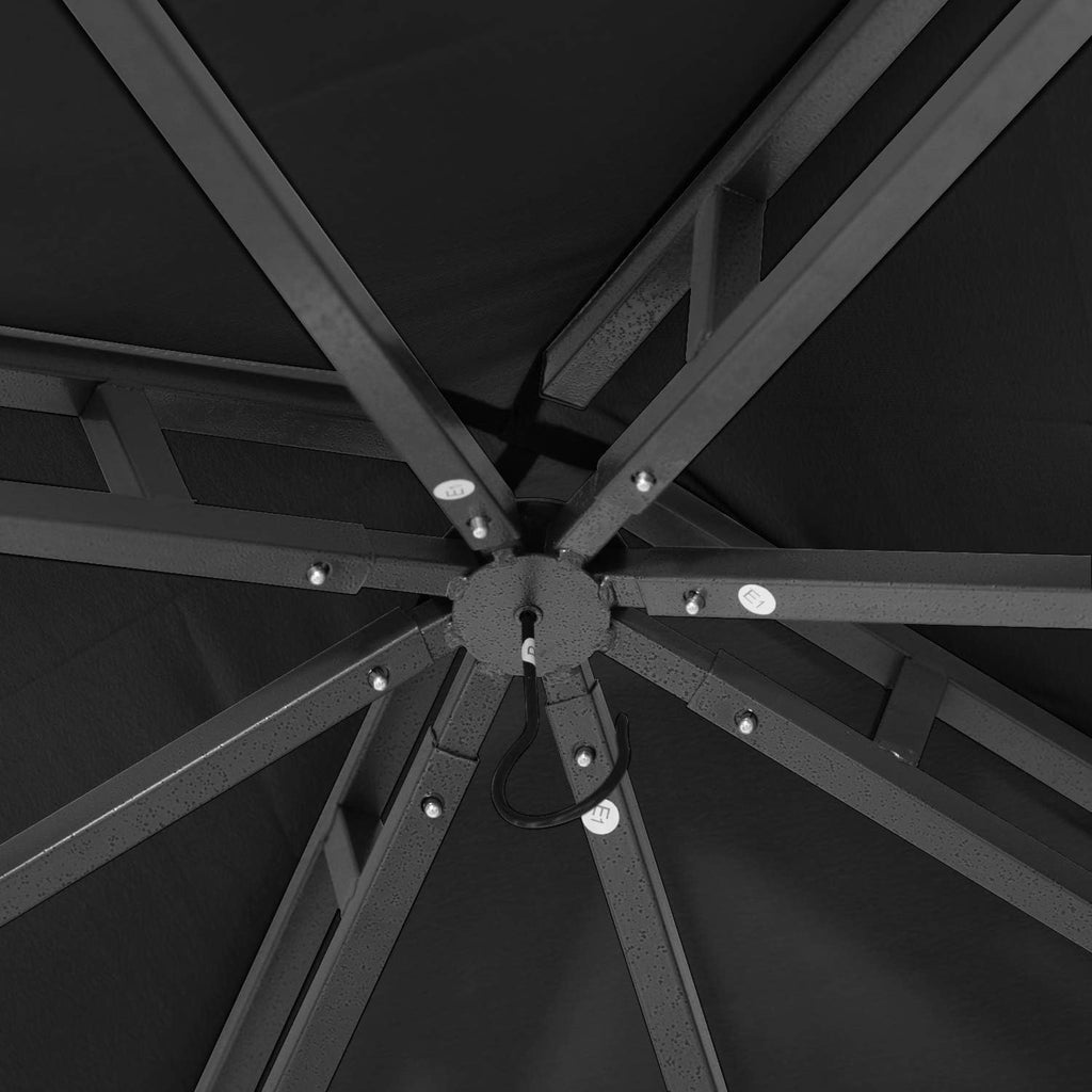 Gazebos for Patios 10X12, Black