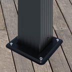 13 Ft. X 10 Ft. Aluminum Outdoor Patio Pergola with Retractable Canopy in Dark Gray