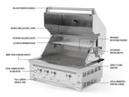 Outdoor Kitchen Stainless Steel Platinum Grill
