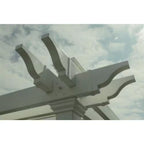 Avalon 10 Ft. X 10 Ft. White Vinyl Louvered Pergola