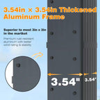 13 Ft. X 10 Ft. Aluminum Outdoor Patio Pergola with Retractable Canopy in Dark Gray