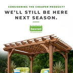 Brockton 10 Ft. X 14 Ft. All Cedar Wooden Modern Pergola