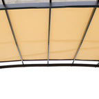 12 Ft. X 9 Ft. Outdoor Pergola Steel Frame Patio Gazebo, Retractable Shade Canopy, Sunshelter Pergola for Gardens