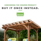 Brockton 10 Ft. X 14 Ft. All Cedar Wooden Modern Pergola