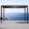 Mirador Adjustable Louvered Aluminum Pergola 10' X 13'