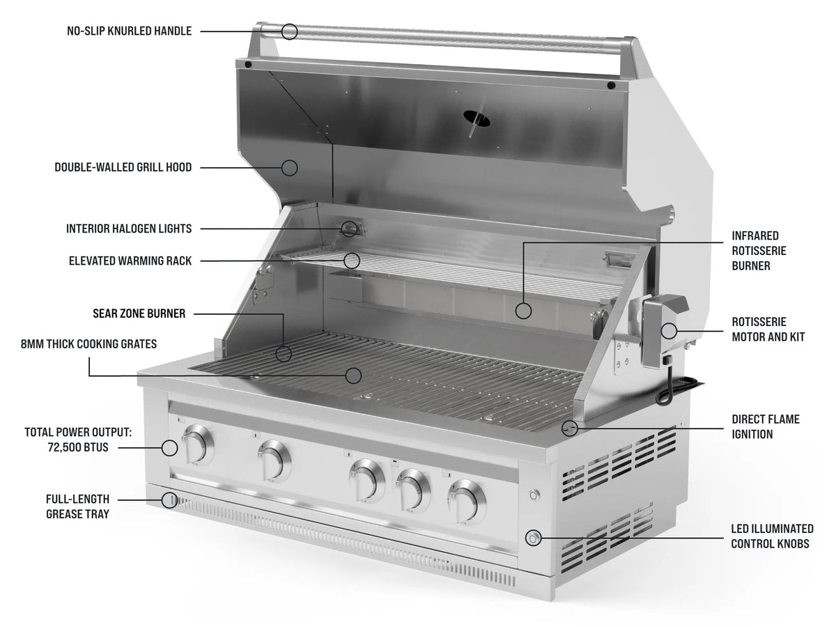 Outdoor Kitchen Stainless Steel Platinum Grill