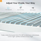Pergola Louvered Aluminum White 10x10ft Adjustable Roof Drainage